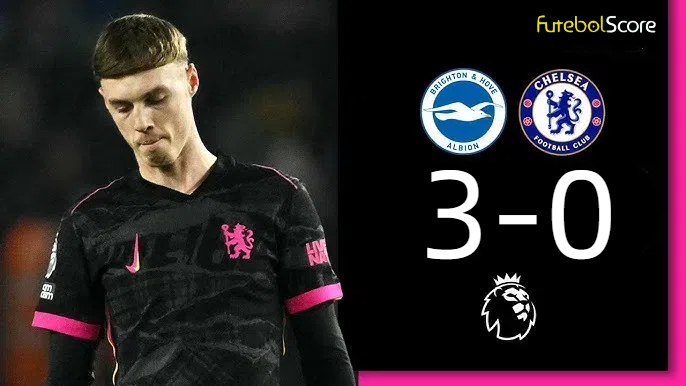 Cole Palmer aumenta o 'jejum', o Chelsea é derrotado de forma contundente pelo Brighton com direito a 'olé' e vê o 4º lugar ameaçado na Premier League